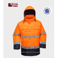 ropa para los fabricantes de seguridad vial chaqueta de seguridad reflexiva uniforme de Oxford 300D